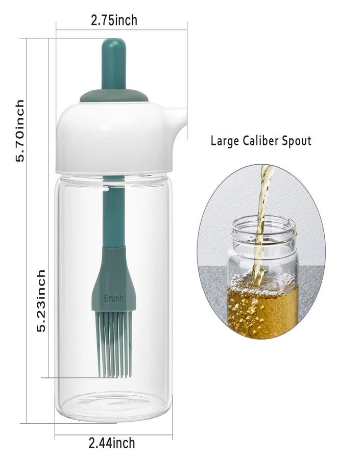 Mgufrt Oil Dispenser Wide Opening Bottle with Silicone Brush, Non-Drip Spout Leakproof Condiment Container, BBQ Oil Bottle, Liquid Seasoning Bottle for Kitchen Cooking, Baking, Grilling & Marinating - Image 3